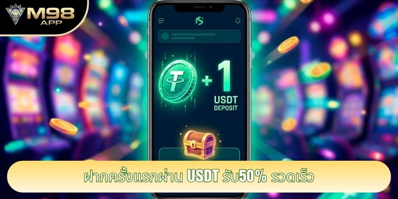 ฝากครั้งแรกผ่าน USDT รับ50% รวดเร็ว ฝากครั้งแรกผ่าน USDT รับ50% รวดเร็ว